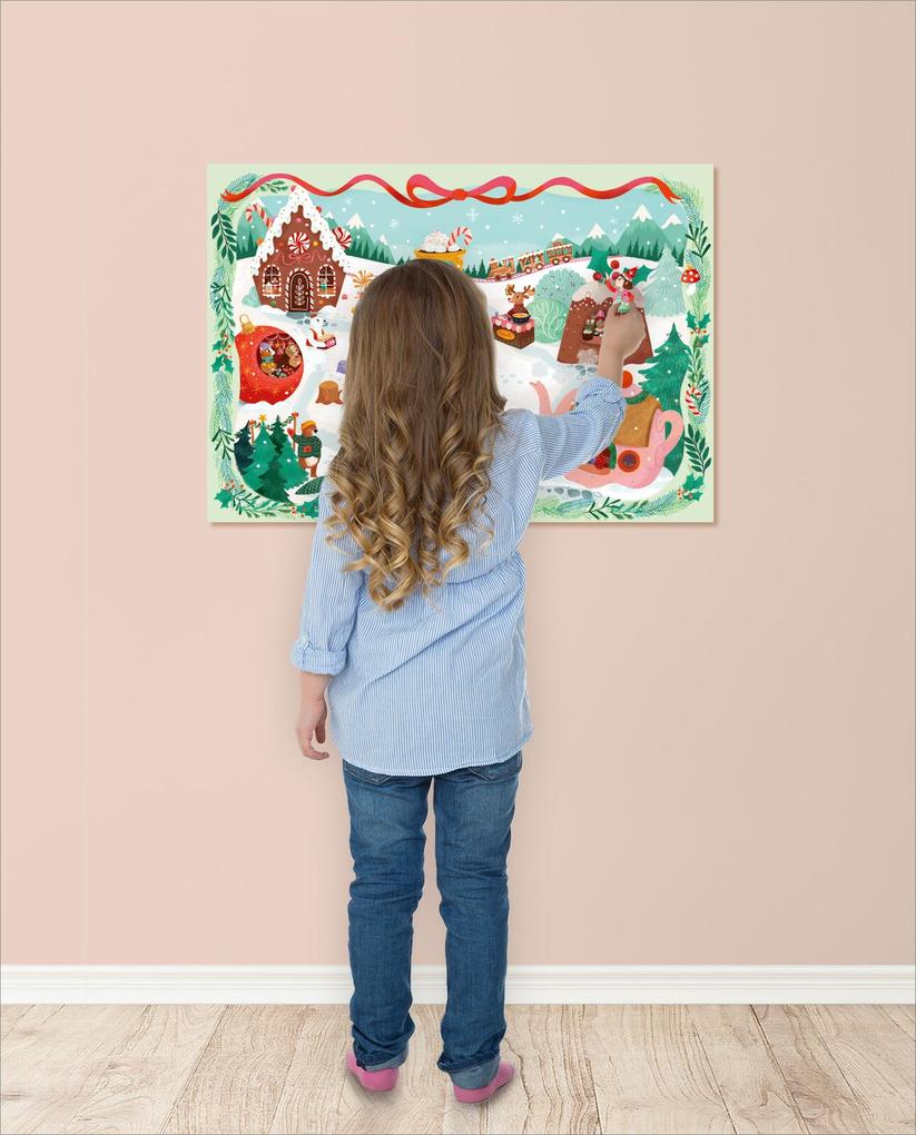 Weitere Ansicht: Mein Adventskalender mit Stickern - Im Winterwald