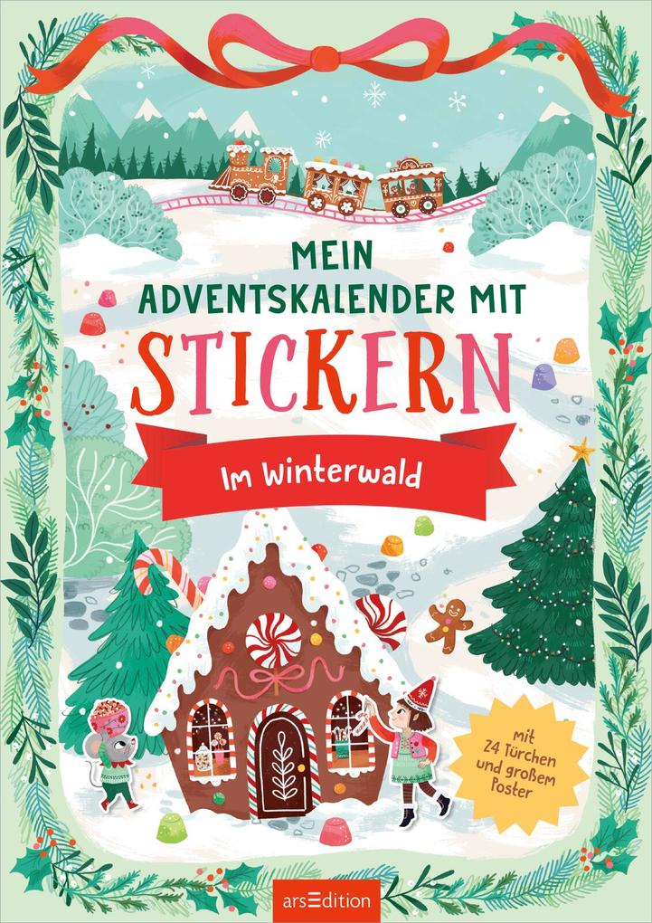 Weitere Ansicht: Mein Adventskalender mit Stickern - Im Winterwald