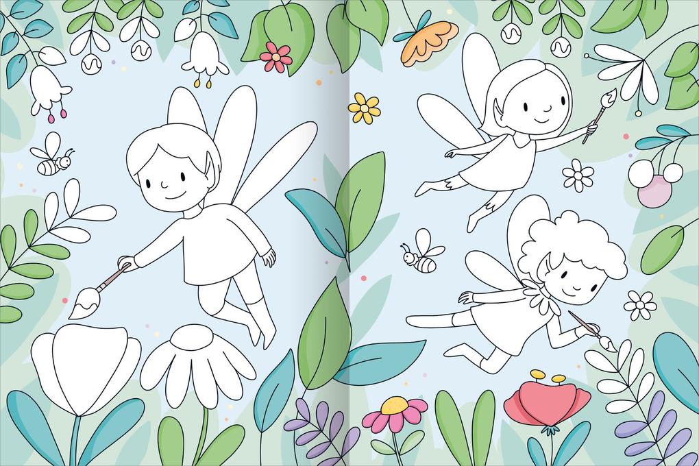 Weitere Ansicht: Mein großes buntes Malbuch - Feen