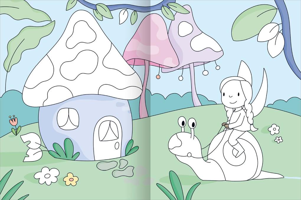 Weitere Ansicht: Mein großes buntes Malbuch - Feen