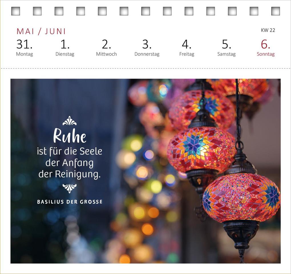 Weitere Ansicht: Postkartenkalender Innere Stärke 2027