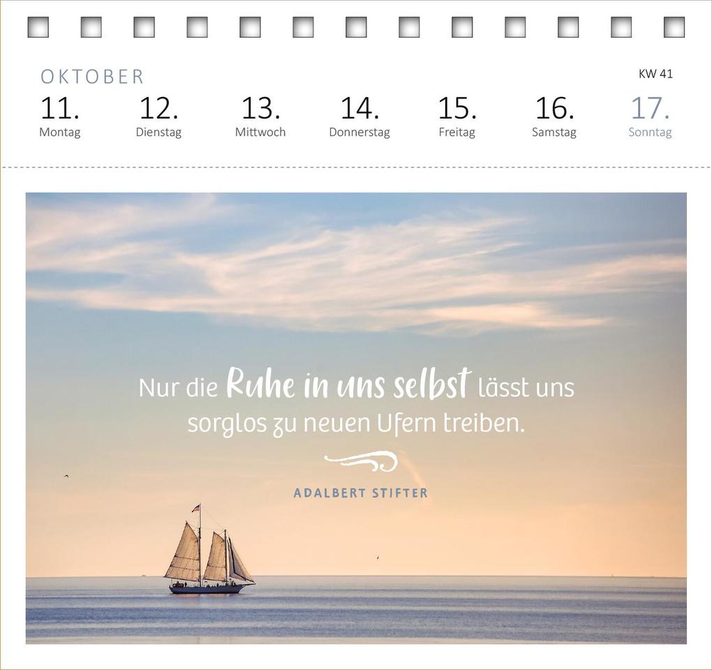 Weitere Ansicht: Postkartenkalender Innere Stärke 2027