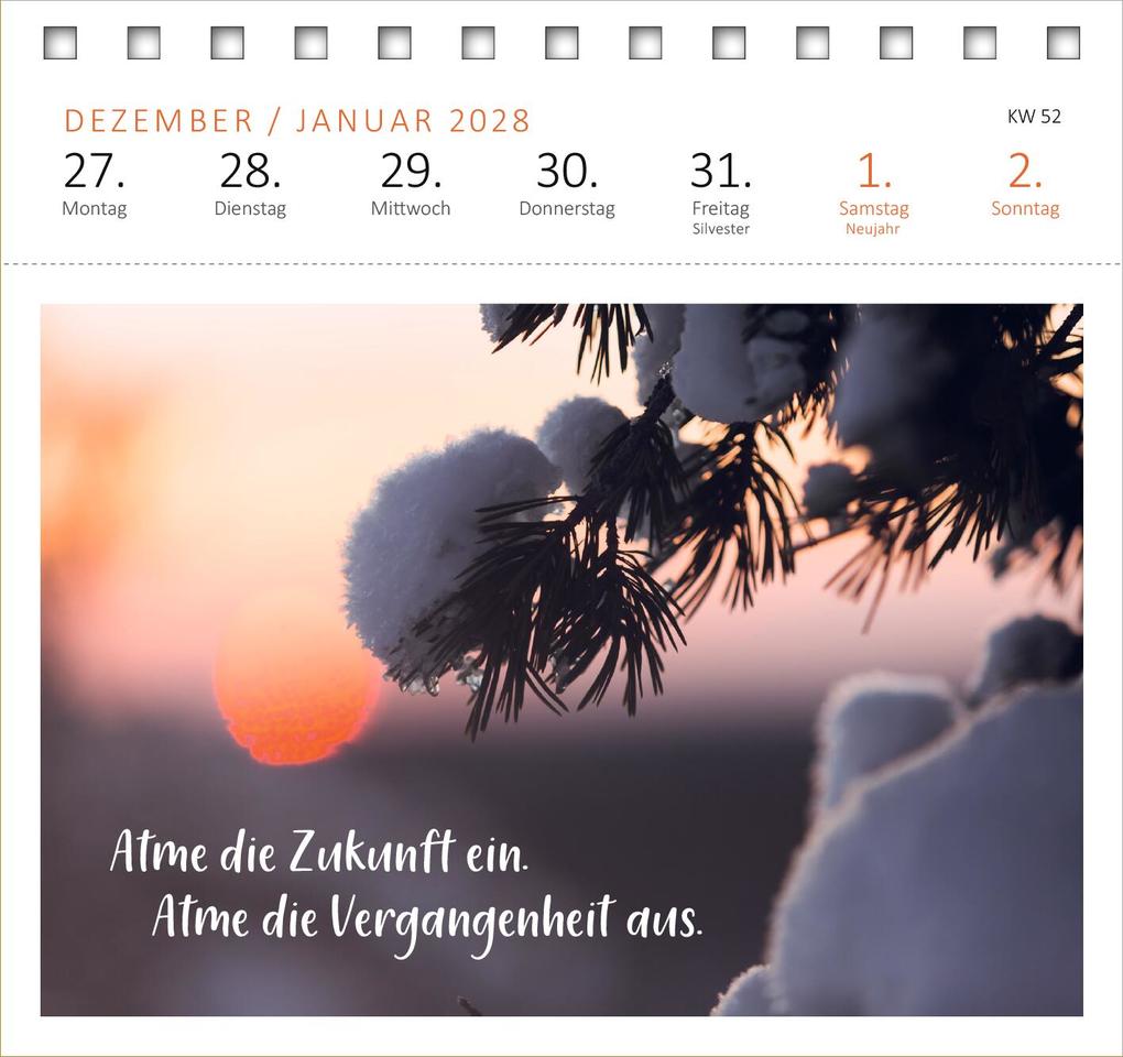 Weitere Ansicht: Postkartenkalender Innere Stärke 2027