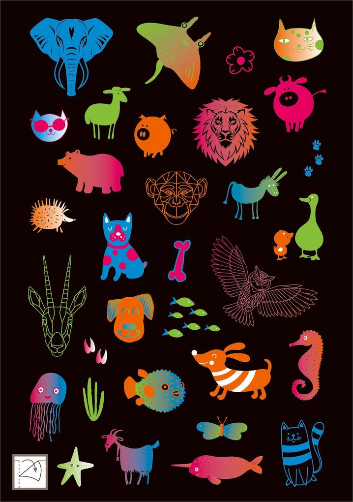 Weitere Ansicht: Neon-Sticker