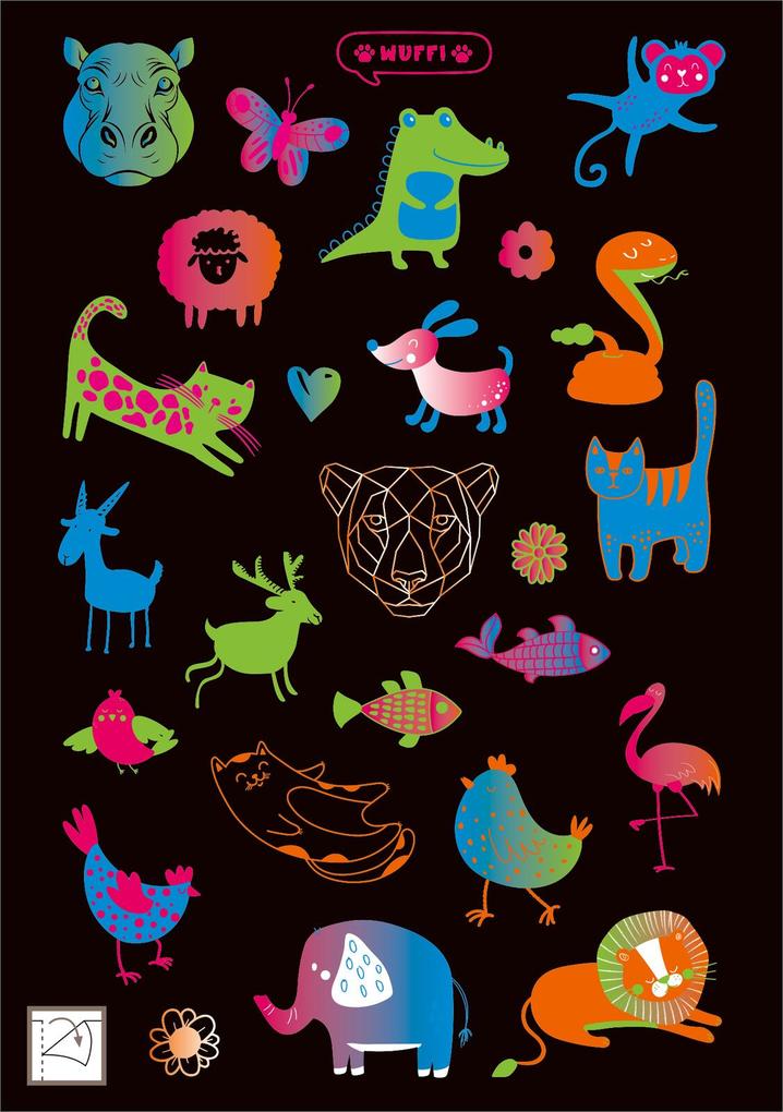 Weitere Ansicht: Neon-Sticker