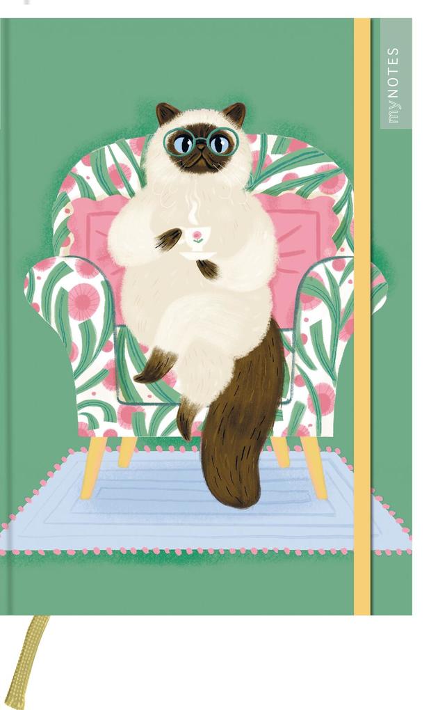 Weitere Ansicht: myNOTES Papeterie: Notizbuch A5 Katzen regieren die Welt