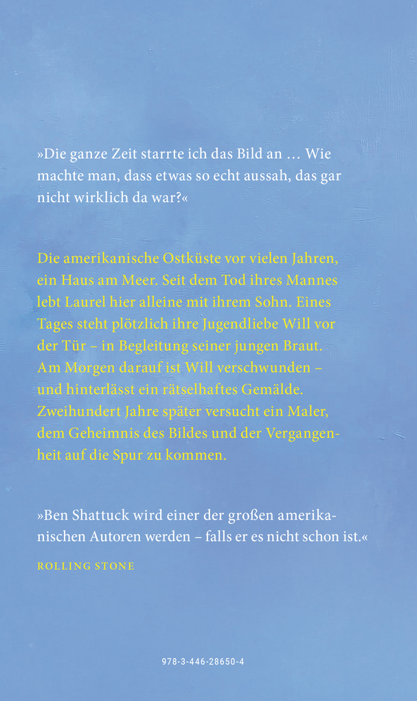 Weitere Ansicht: Eine Geschichte der Sehnsucht | Ben Shattuck