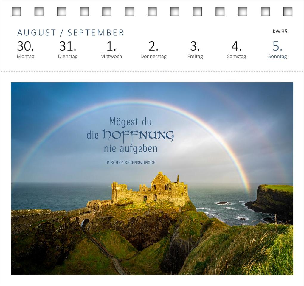 Weitere Ansicht: Postkartenkalender Irische Segenswünsche 2027