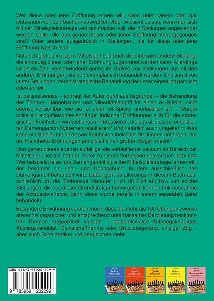 Weitere Ansicht: Typisch Damengambit - Orthodoxe Variante | Karsten Müller