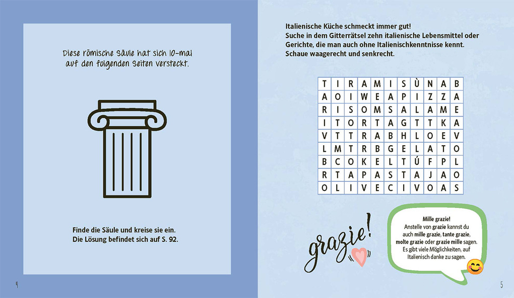 Weitere Ansicht: Urlaubsrätsel-Spaß Italien | Isabella Bergmann