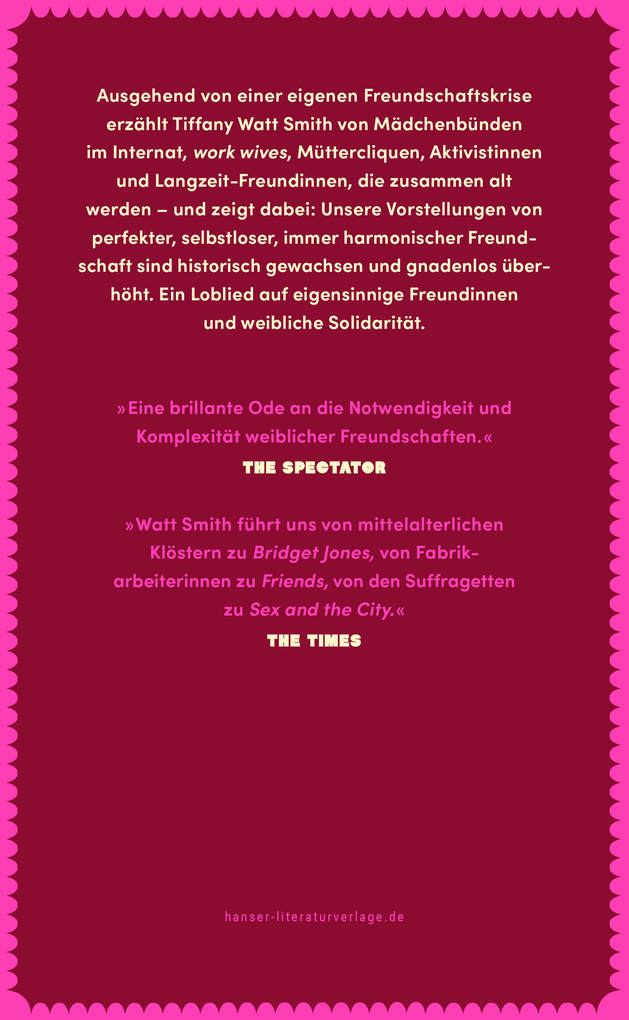 Weitere Ansicht: Gute Freundin, schlechte Freundin | Tiffany Watt Smith