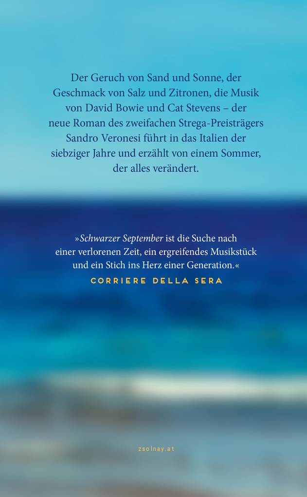 Weitere Ansicht: Schwarzer September | Sandro Veronesi