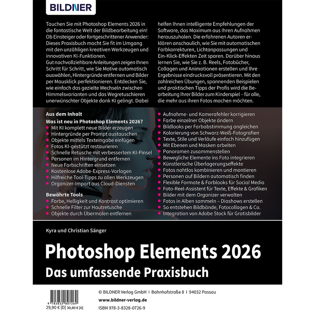 Weitere Ansicht: Photoshop Elements 2026 - Das umfangreiche Praxisbuch | Kyra Sänger, Christian Sänger