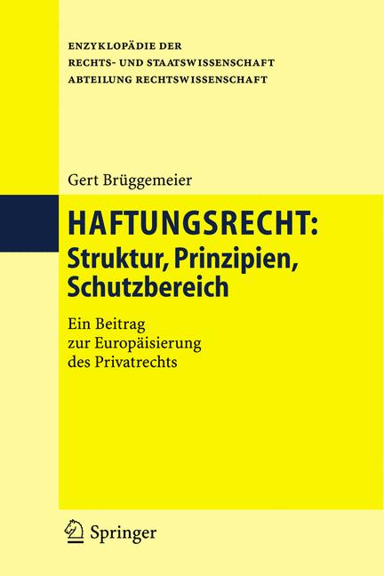Weitere Ansicht: Haftungsrecht | Gert Brüggemeier
