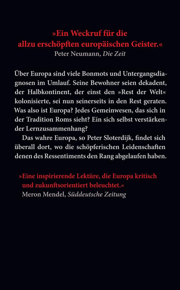 Weitere Ansicht: Der Kontinent ohne Eigenschaften | Peter Sloterdijk