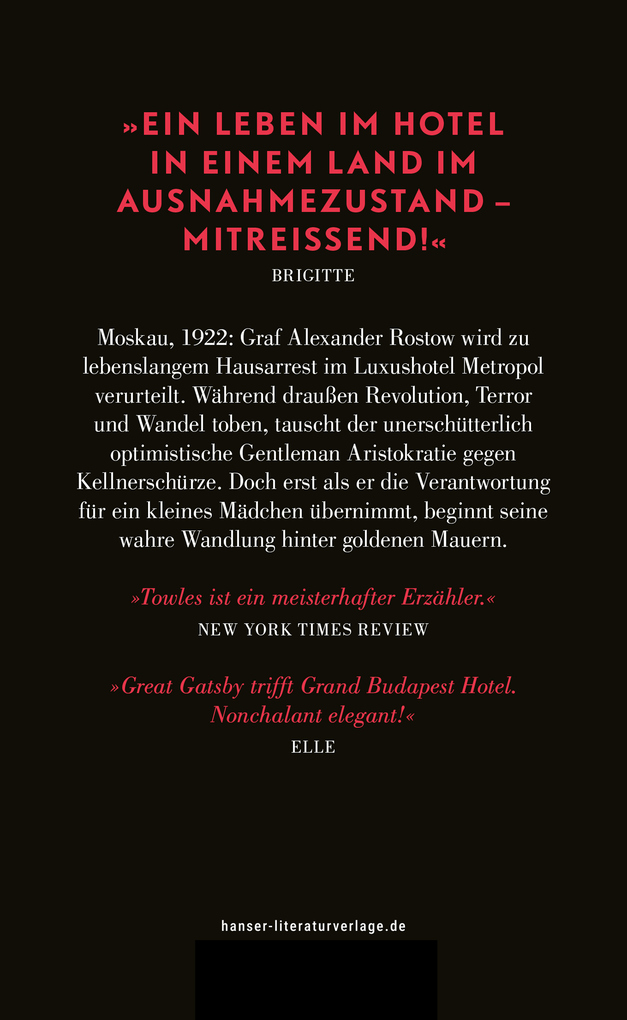 Weitere Ansicht: Ein Gentleman in Moskau | Amor Towles