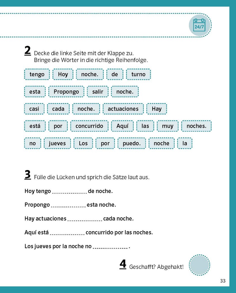 Weitere Ansicht: PONS Von 0 auf 500 Sätze Spanisch