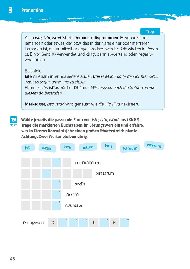 Weitere Ansicht: Klett 10-Minuten-Training Latein Deklinationen 1./2. Lernjahr