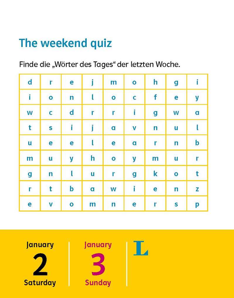 Weitere Ansicht: Langenscheidt Kinderkalender Englisch 2027