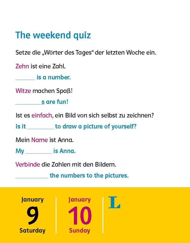 Weitere Ansicht: Langenscheidt Kinderkalender Englisch 2027