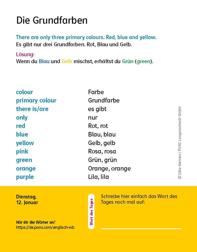 Weitere Ansicht: Langenscheidt Kinderkalender Englisch 2027