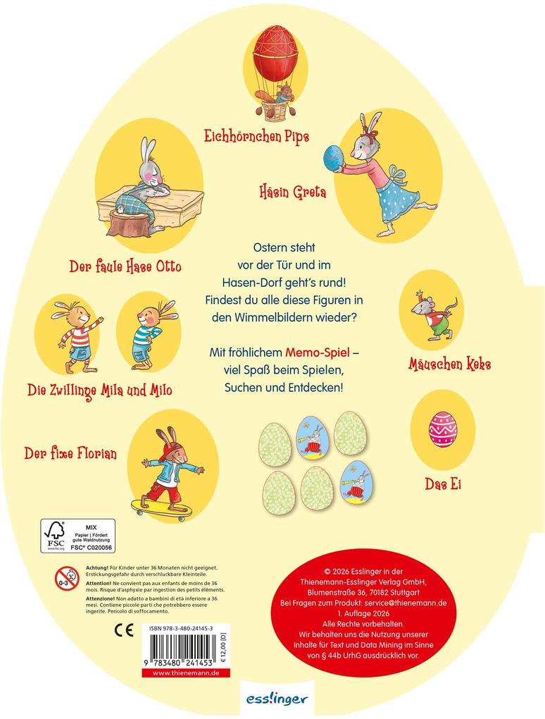Weitere Ansicht: Das große Wimmel-Ei, mit Eier-Memospiel
