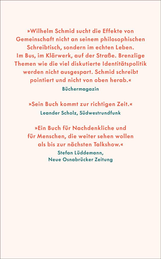 Weitere Ansicht: Die Suche nach Zusammenhalt | Wilhelm Schmid