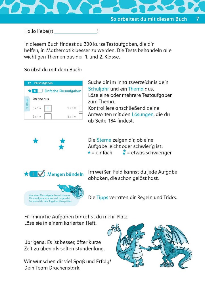 Weitere Ansicht: Team Drachenstark: Kurztests Mathe 1./2. Klasse