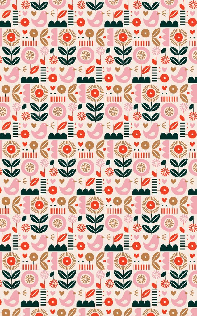 Weitere Ansicht: Notizbuch Insel-Bücherei 'Puderrosa Blumen retro'