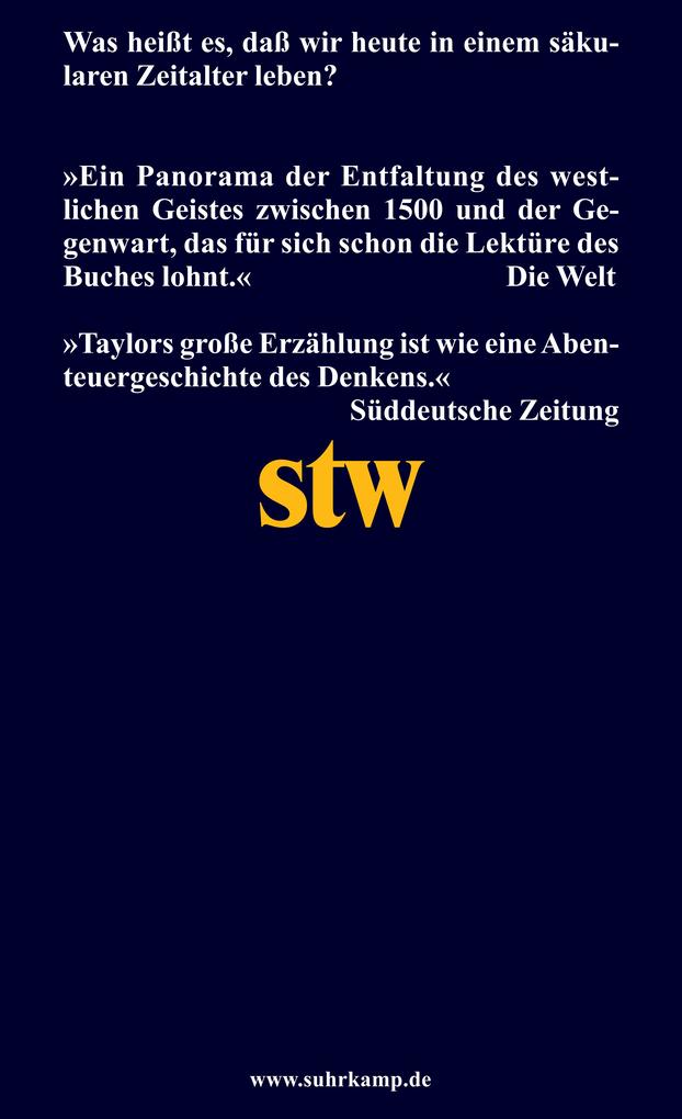 Weitere Ansicht: Ein säkulares Zeitalter | Charles Taylor