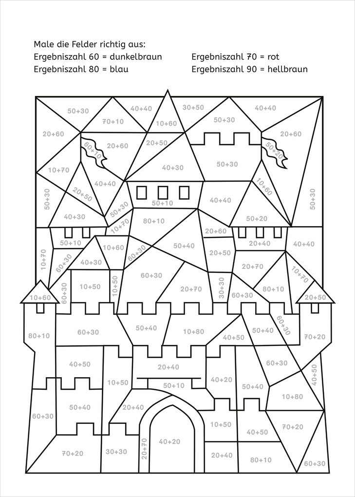 Weitere Ansicht: LERNSTERN. Mein Mathe-Malblock. Rechnen bis 100 | Sabine Schwertführer