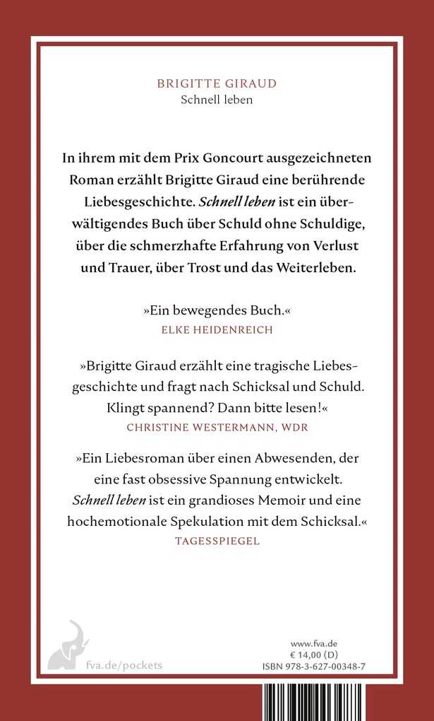 Weitere Ansicht: Schnell leben | Brigitte Giraud