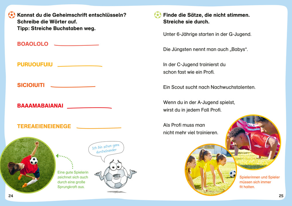 Weitere Ansicht: WAS IST WAS Erstes Lesen. Leserätsel Fußball | Waltraud Grill