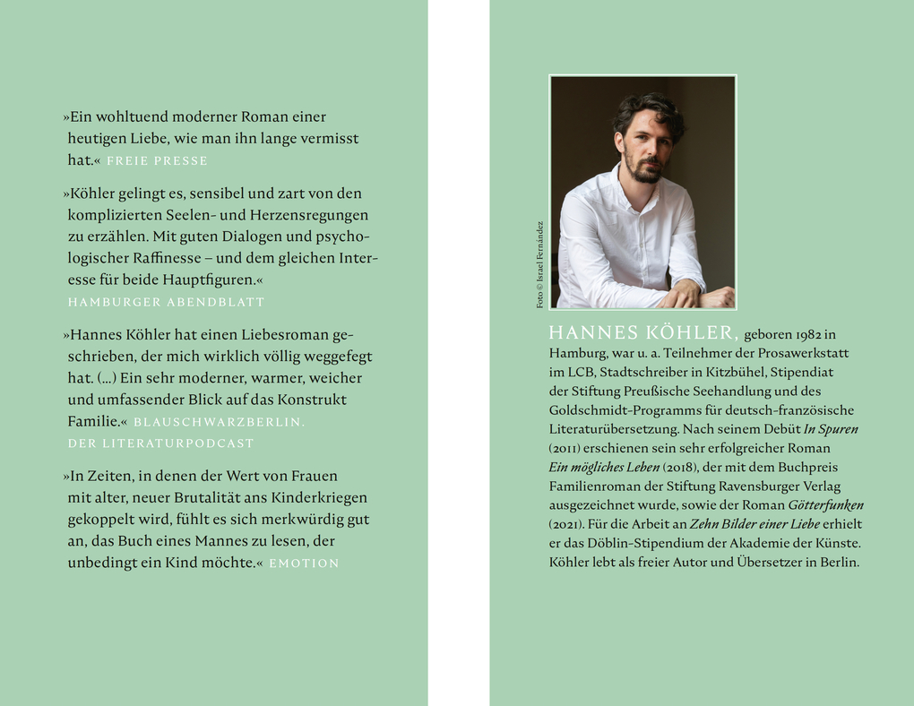 Weitere Ansicht: Zehn Bilder einer Liebe | Hannes Köhler