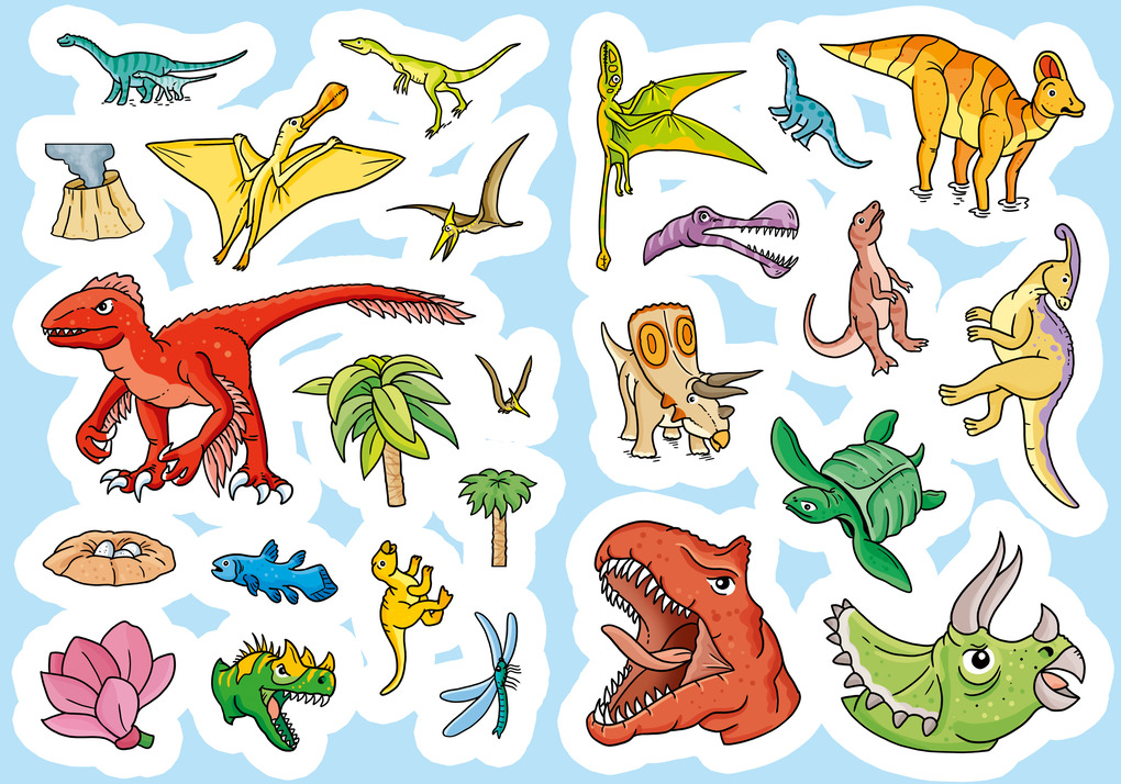 Weitere Ansicht: Mein Sticker-Malbuch. Dinosaurier