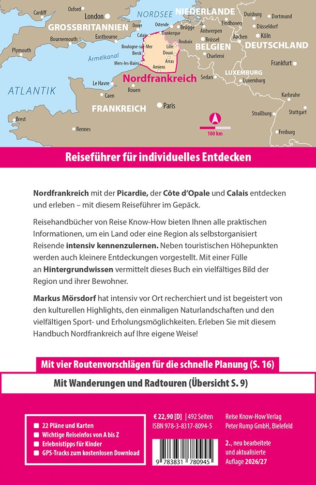 Weitere Ansicht: Reise Know-How Reiseführer Nordfrankreich | Markus Mörsdorf