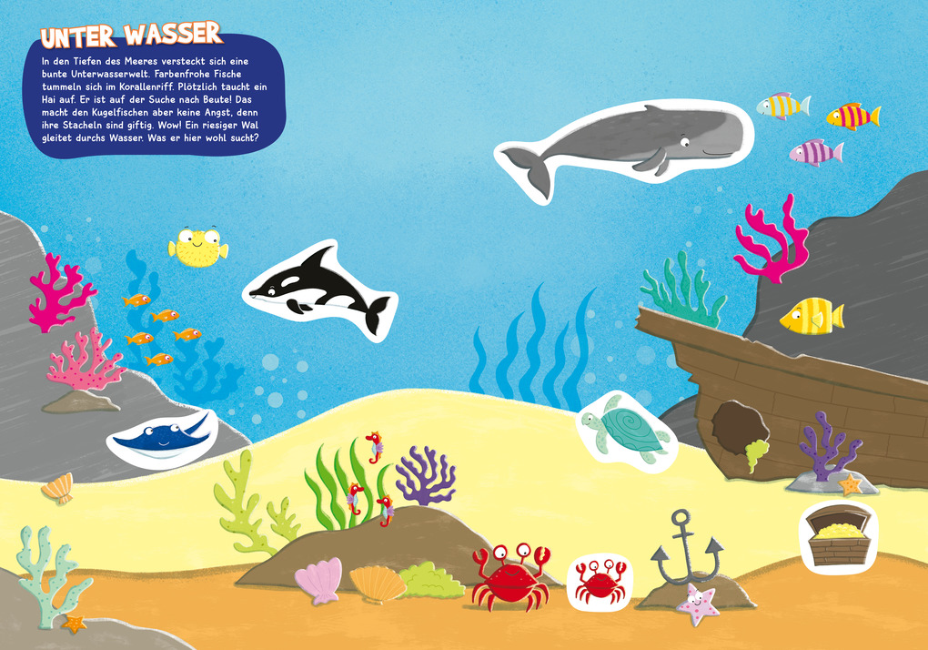 Weitere Ansicht: Großes Stickerheft. Tiere