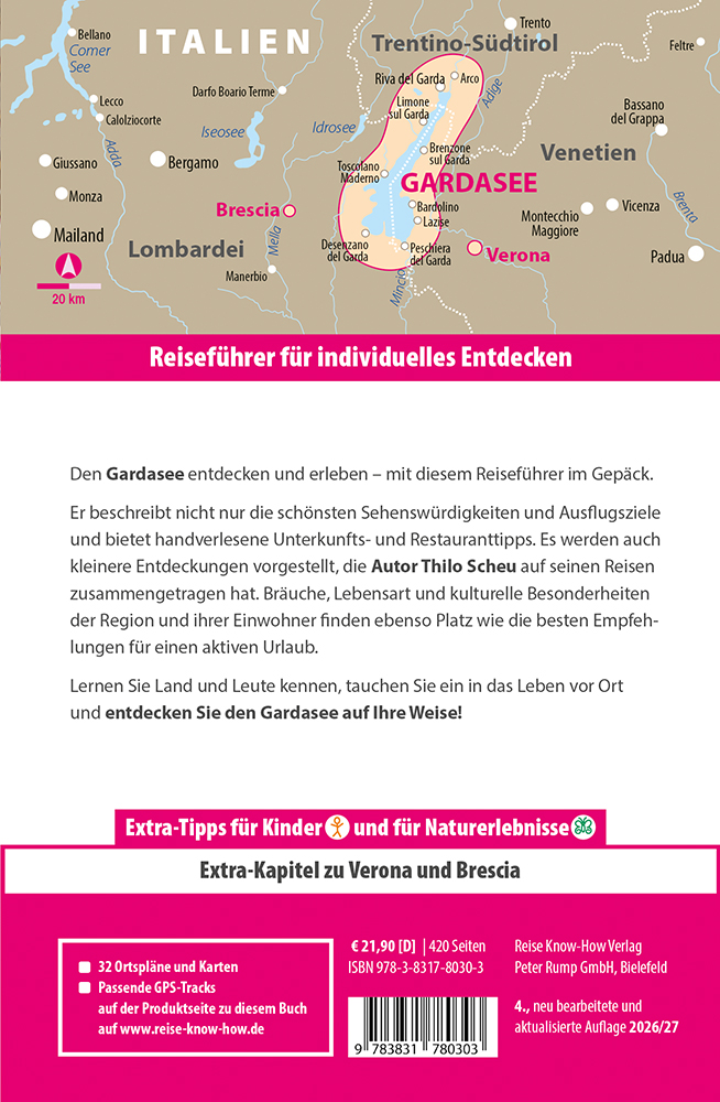 Weitere Ansicht: Reise Know-How Reiseführer Gardasee mit Verona und Brescia | Thilo Scheu