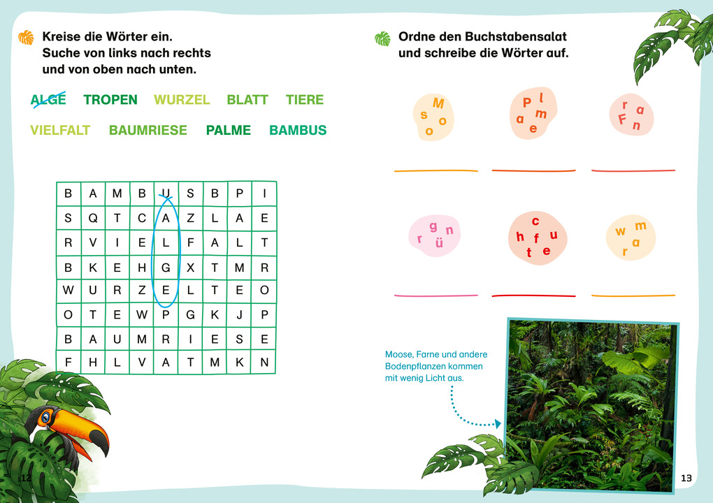 Weitere Ansicht: WAS IST WAS Erstes Lesen. Leserätsel Regenwald | Waltraud Grill