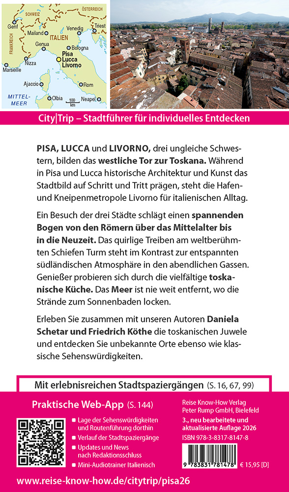 Weitere Ansicht: Reise Know-How CityTrip Pisa, Lucca, Livorno | Daniela Schetar, Friedrich Köthe