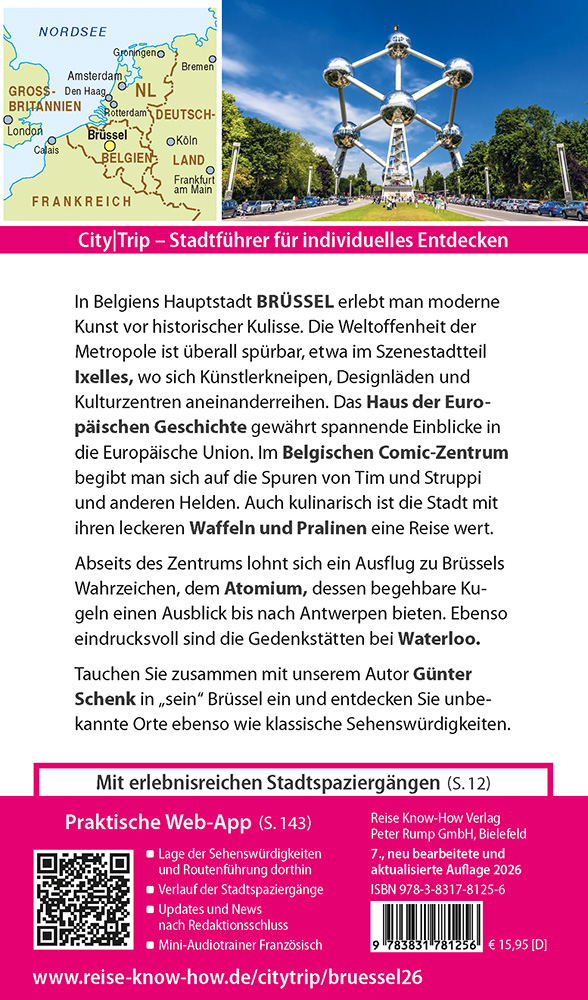 Weitere Ansicht: Reise Know-How CityTrip Brüssel | Günter Schenk