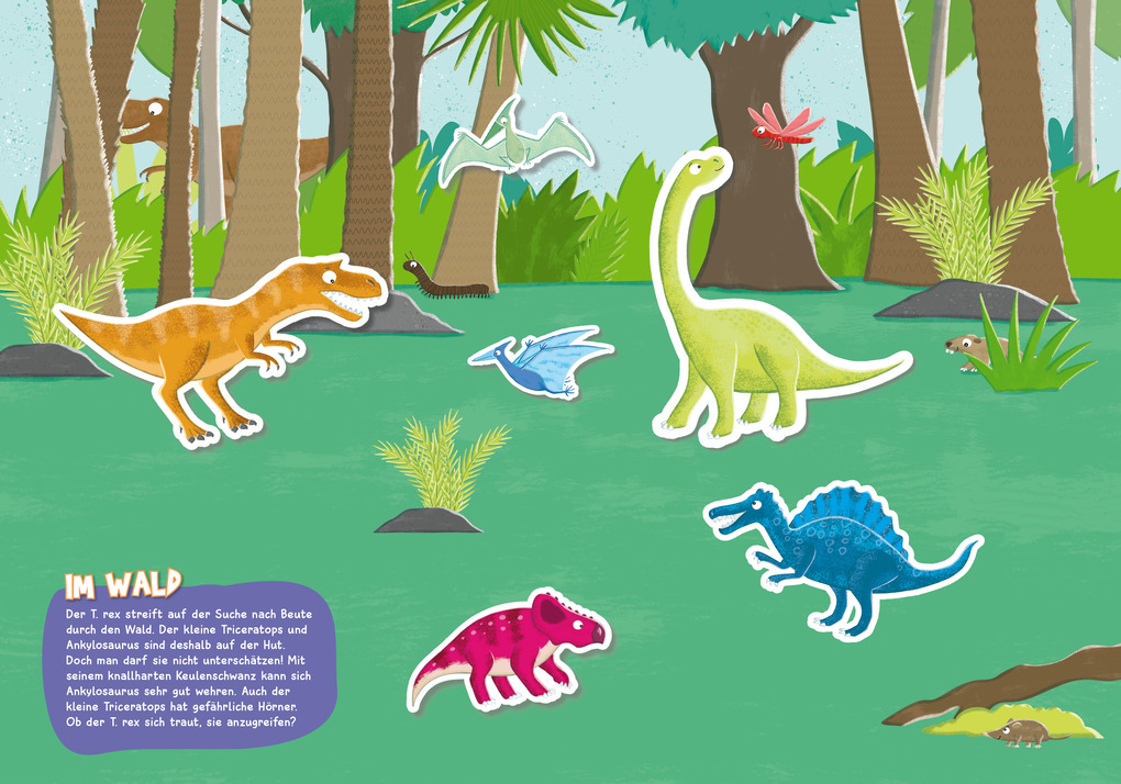 Weitere Ansicht: Großes Stickerheft. Dinos