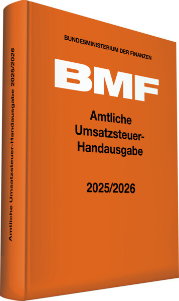 Produktbild: Amtliche Umsatzsteuer-Handausgabe 2025/2026