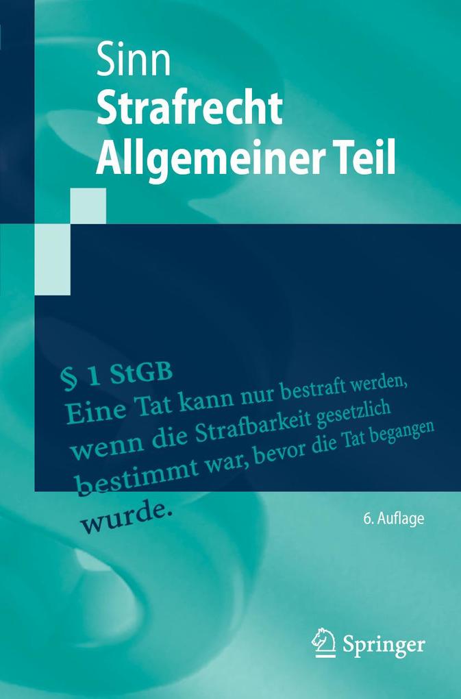 Produktbild: Strafrecht Allgemeiner Teil | Arndt Sinn