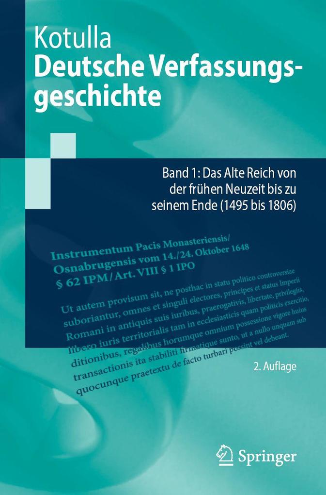 Produktbild: Deutsche Verfassungsgeschichte | Michael Kotulla