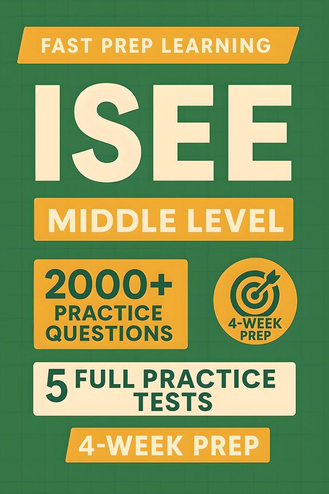 Produktbild: ISEE Middle Level | Fast Prep Learning