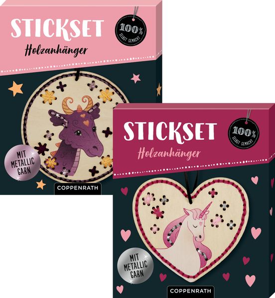 Produktbild: Sticken auf Holzanhängern