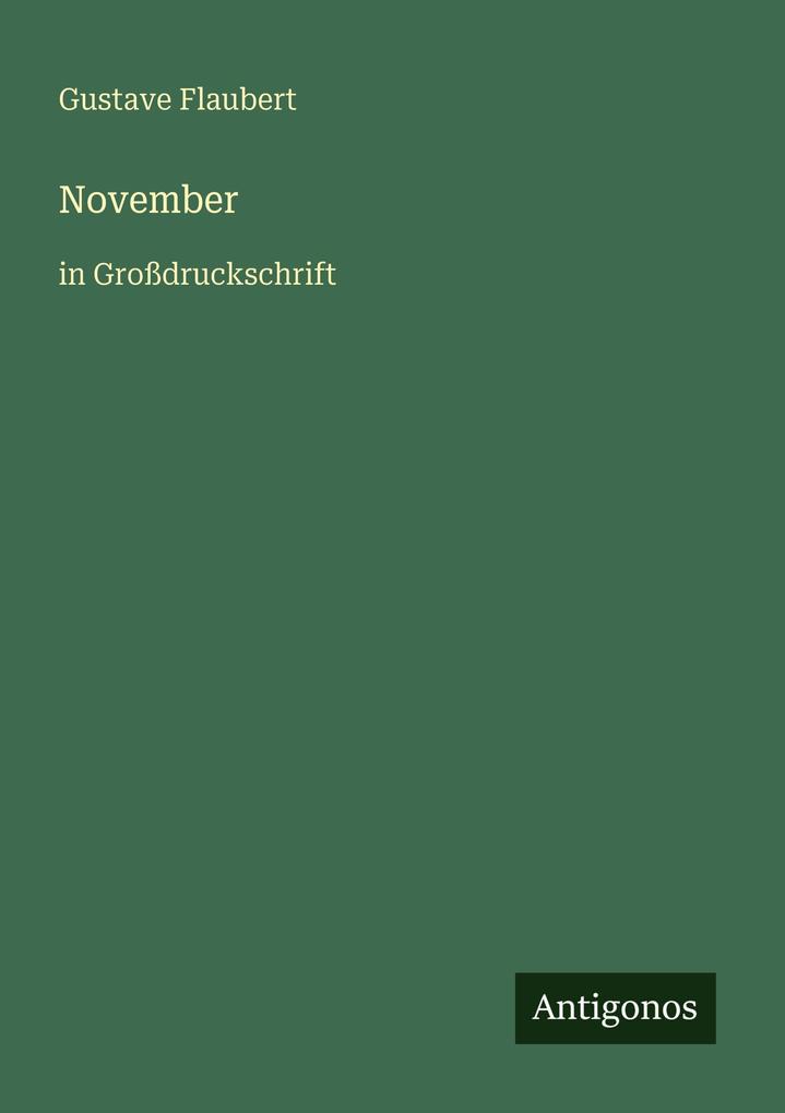 Produktbild: November | Gustave Flaubert