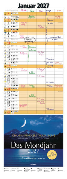 Produktbild: Das Mondjahr 2027 - Familienkalender | Johanna Paungger, Thomas Poppe