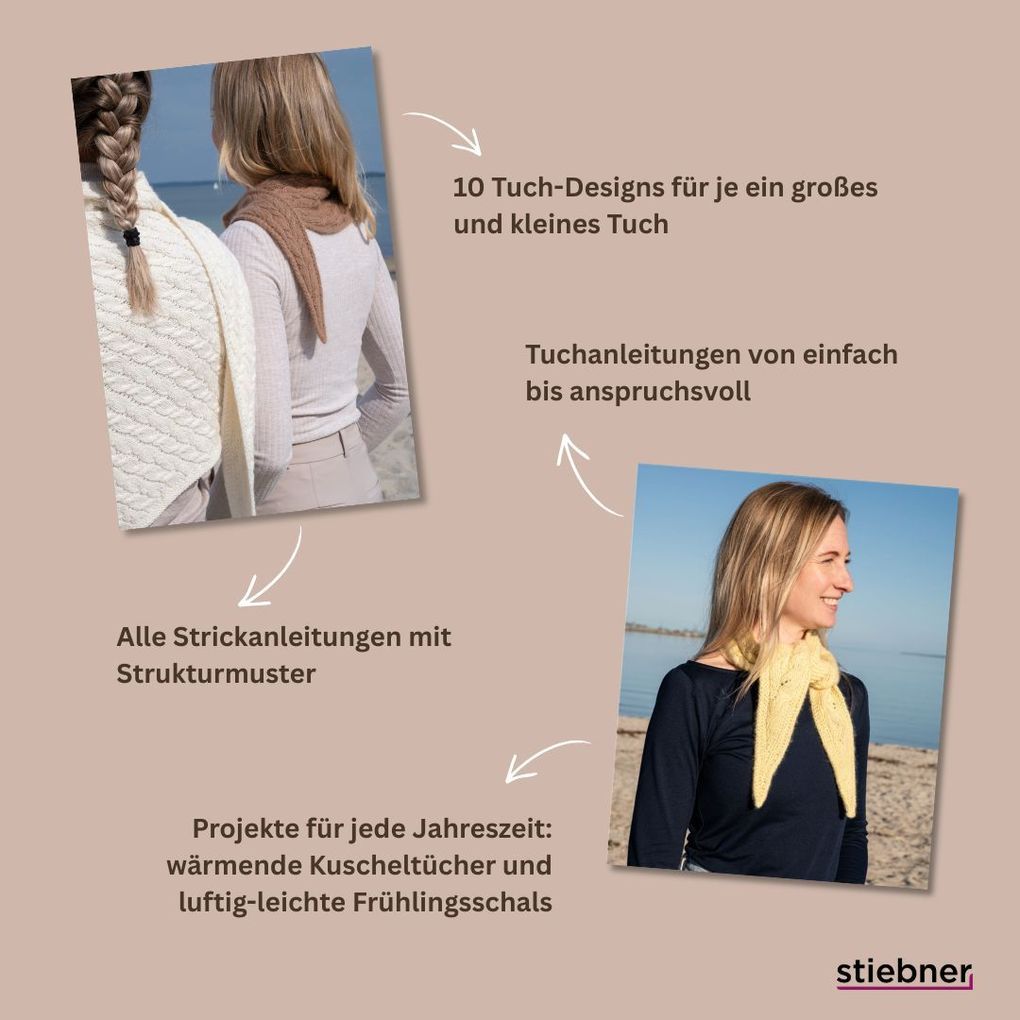 Weitere Ansicht: Mini- und Maxitücher mit Struktur | Gabriele Bartsch